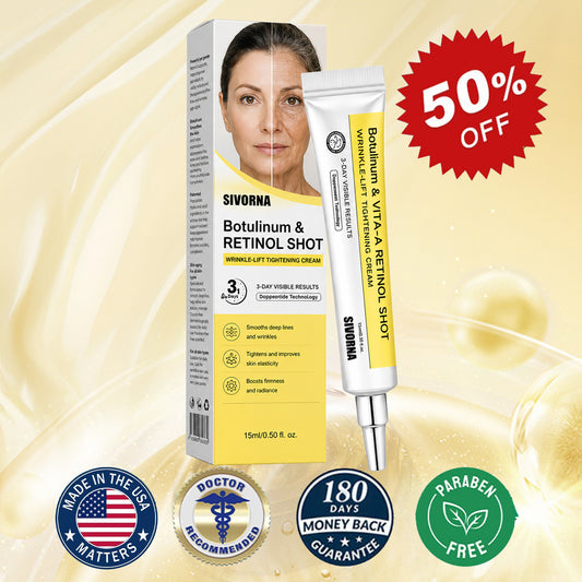🔥Final 3 Hours: 70%OFF🔥 SIVORNA™ Botulinum & Vita-A Retinol Shot Wrinkle-Lift Tightening cream✨
